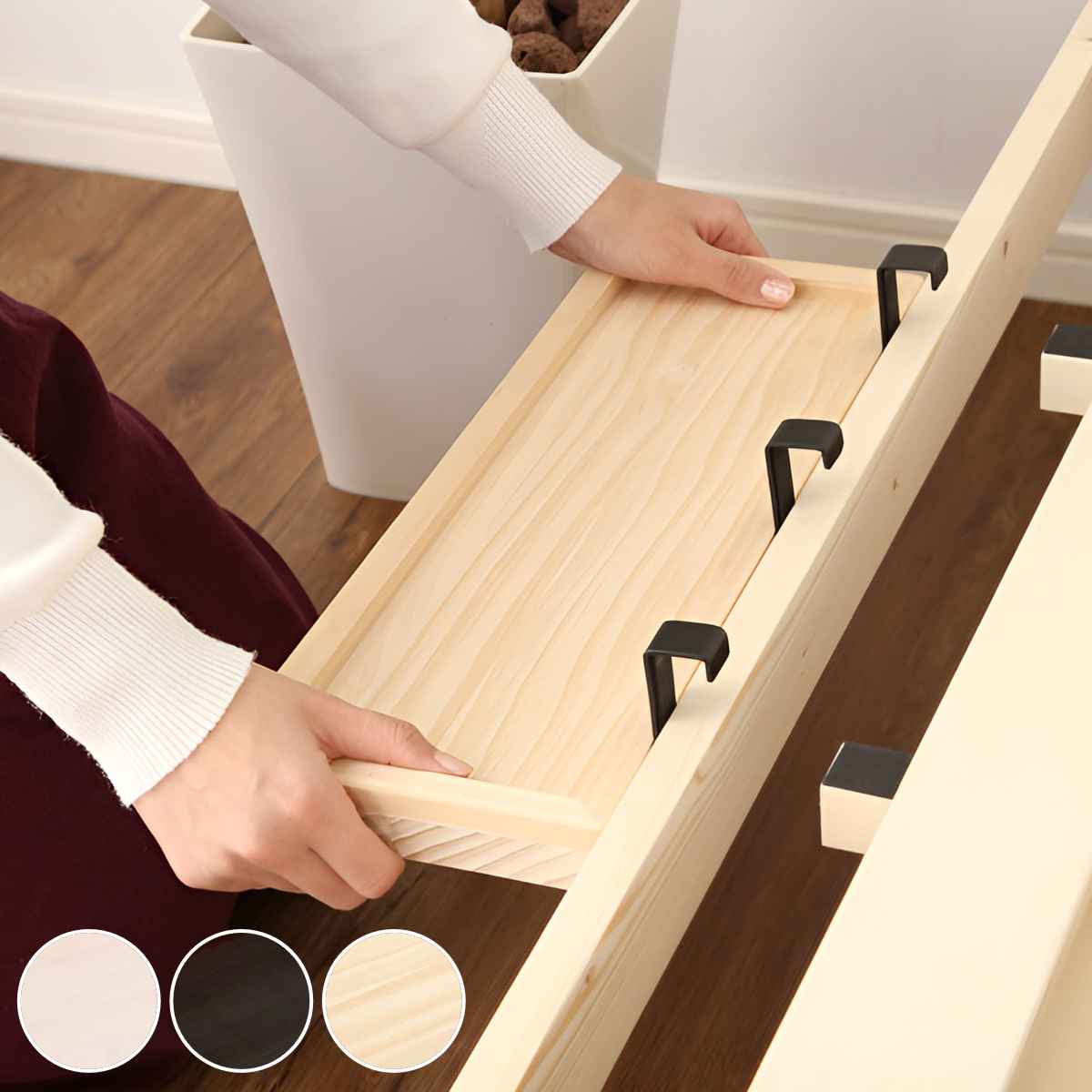 簡易宮棚 Lilitta専用 掛けタイプ 天然木 （ 専用 パーツ リリッタ ベッドサイド 棚 ） | ホームテイスト