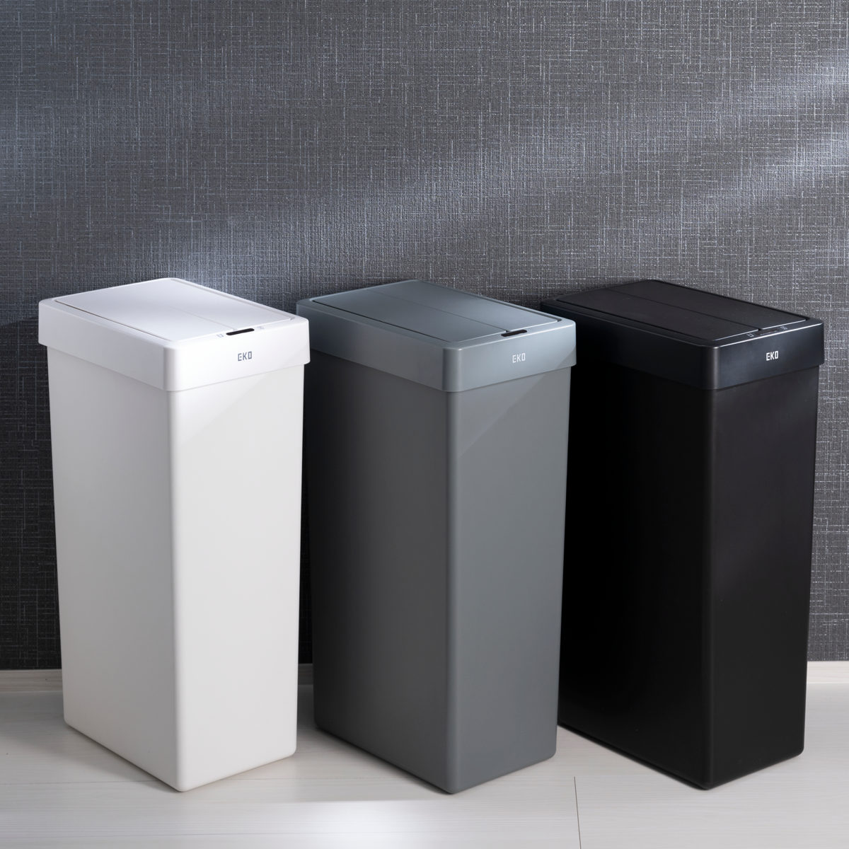 EKO ゴミ箱 30L エックスウィングライトセンサービン （ イーケーオー ごみ箱 30リットル センサー式 自動開閉 樹脂製 電池式 ふた付き 分別 一年保証付き ）_15