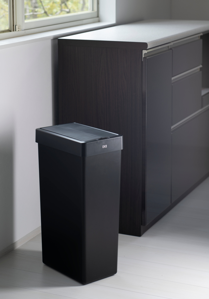 EKO ゴミ箱 30L エックスウィングライトセンサービン （ イーケーオー ごみ箱 30リットル センサー式 自動開閉 樹脂製 電池式 ふた付き 分別 一年保証付き ）_17