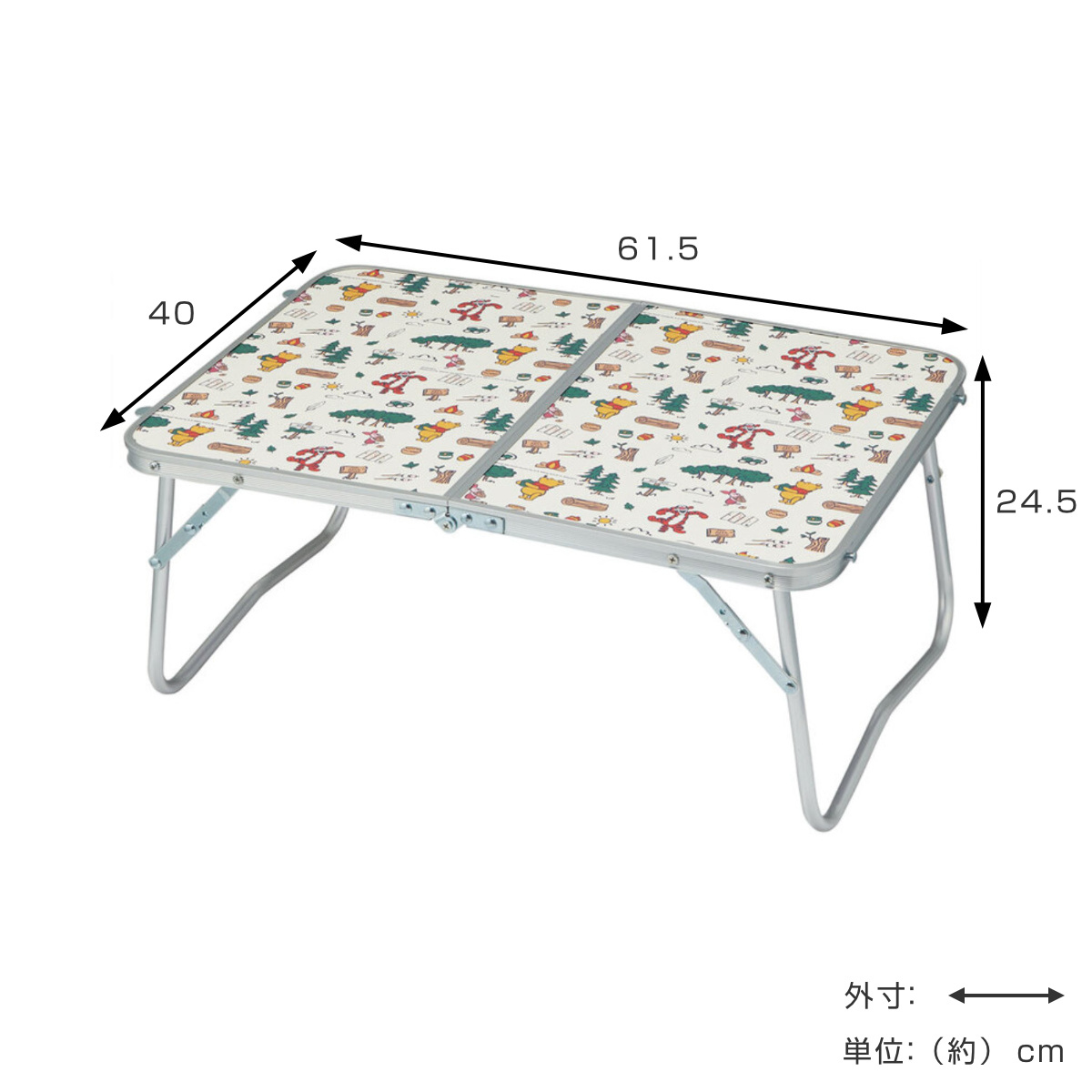 スケーター 折りたたみテーブル 折りたたみローテーブル キャラクター