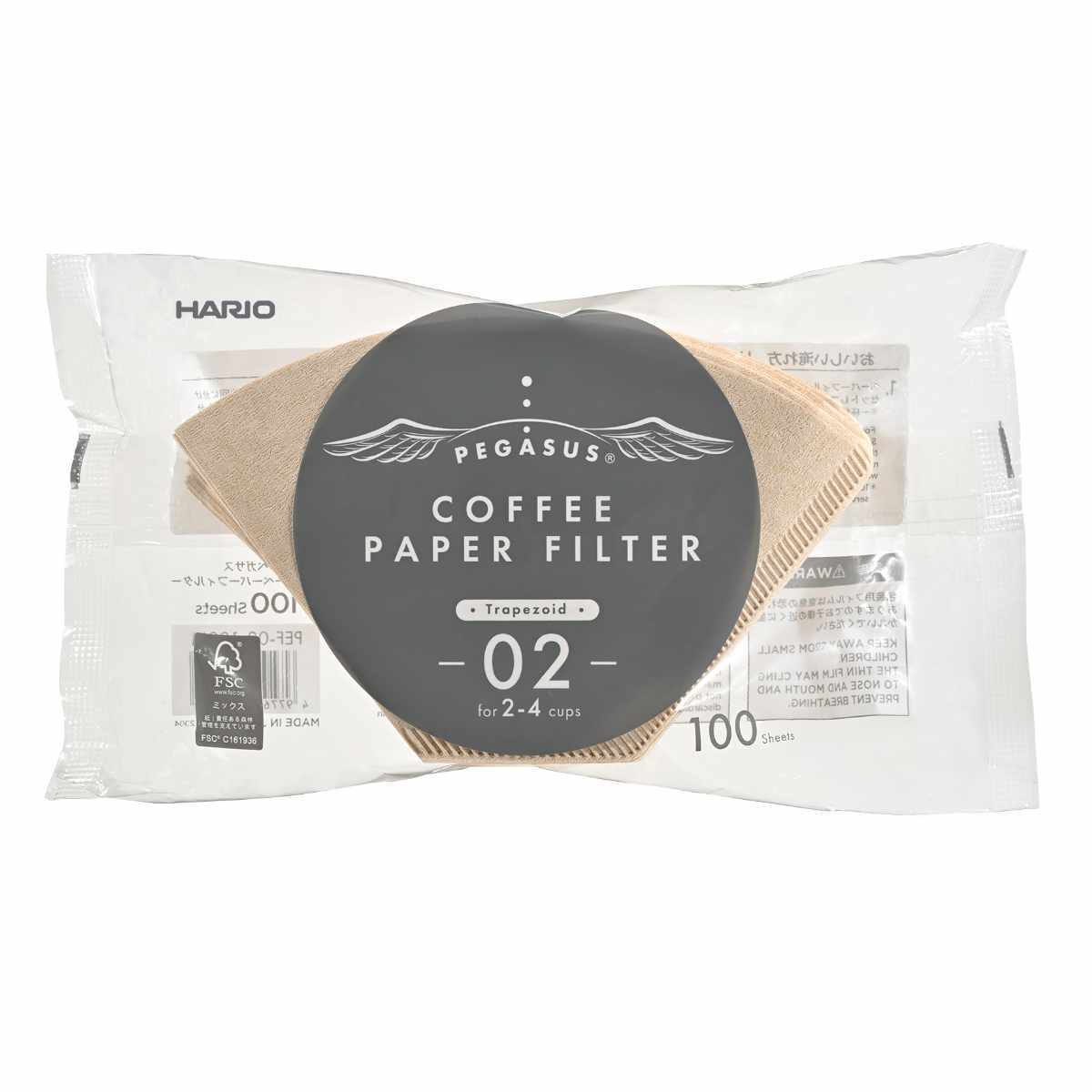 ハリオ コーヒーフィルター 2〜4杯用 ペガサス 紙 （ HARIO ペーパーフィルター 珈琲フィルター 紙フィルター ）｜interior-palette｜02