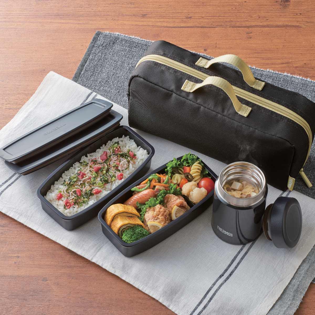 2層 ポータブル ステンレス鋼 保温弁当箱 丼型 ランチジャー サーマルスープカップ 弁当箱 お弁当箱 おべんとう箱 保冷 保温 丼 保温弁当箱  サーモス ヌードルコンテナー （ 弁当箱 ランチボックス スープジャー 保温 保冷 レンジ対応 弁当 お弁当 お弁当箱 スリム ランチ ... 保温弁当箱 サーモス スープジャー 真空断熱スープランチセット サーモス ランチジャー (ベージュ,2層) [並行輸入品]