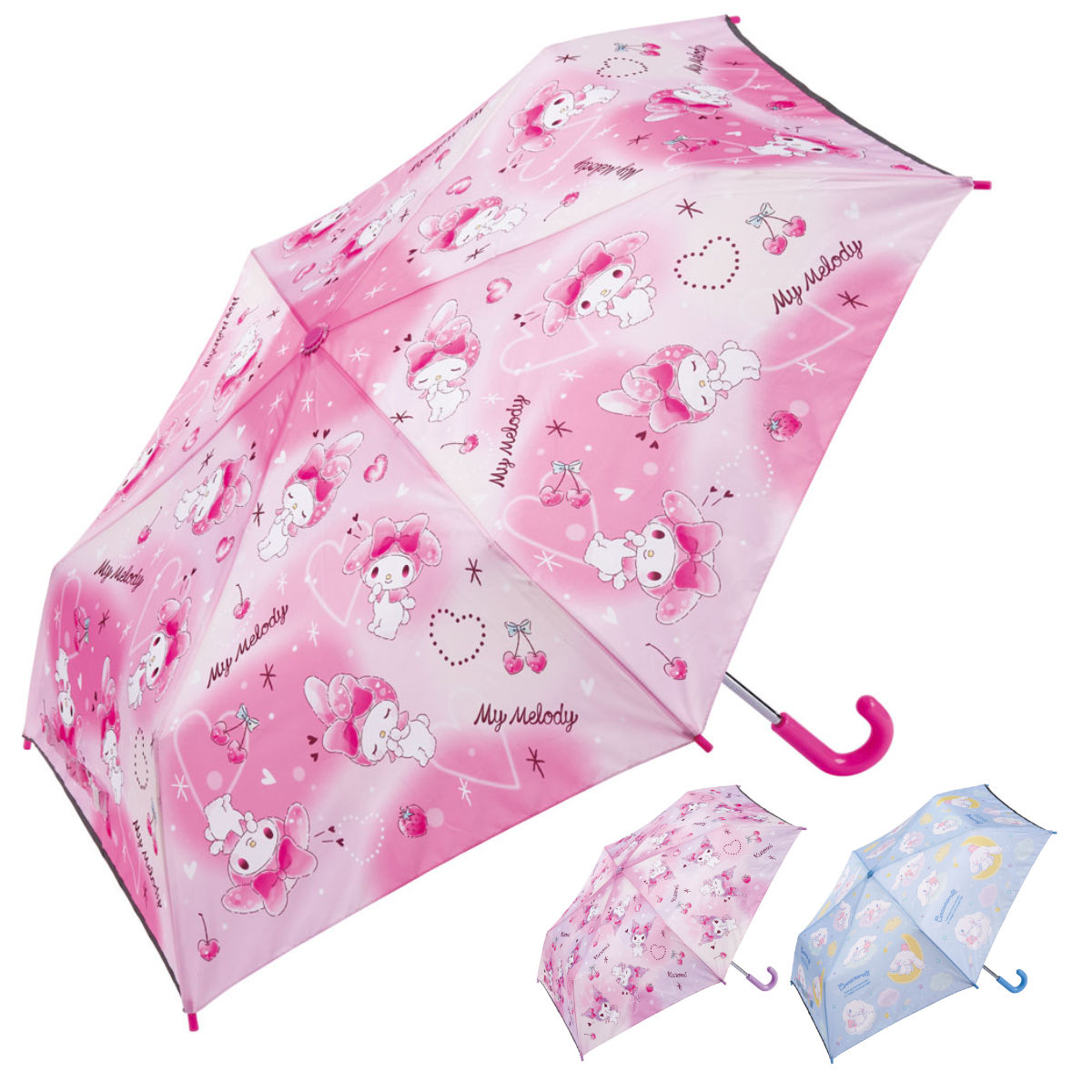 折りたたみ傘 子ども用 キャラクター サンリオ 軽量 コンパクト （ マイメロディ クロミ シナモロール 傘 折りたたみ 子供 小学生 キッズ 女の子 かわいい ）