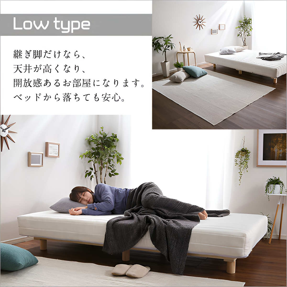 脚付きマットレス Uniteシリーズ専用継ぎ脚 9本セット ダブルサイズ用 （ 継ぎ脚 ダブル パーツ ） | ホームテイスト | 05