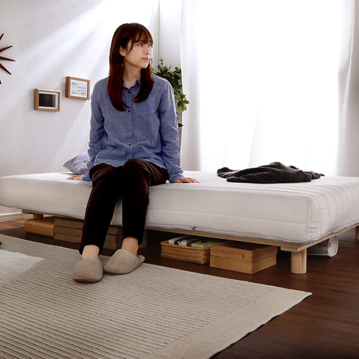 脚付きマットレス Uniteシリーズ専用継ぎ脚 9本セット ダブルサイズ用 （ 継ぎ脚 ダブル パーツ ） | ホームテイスト | 08