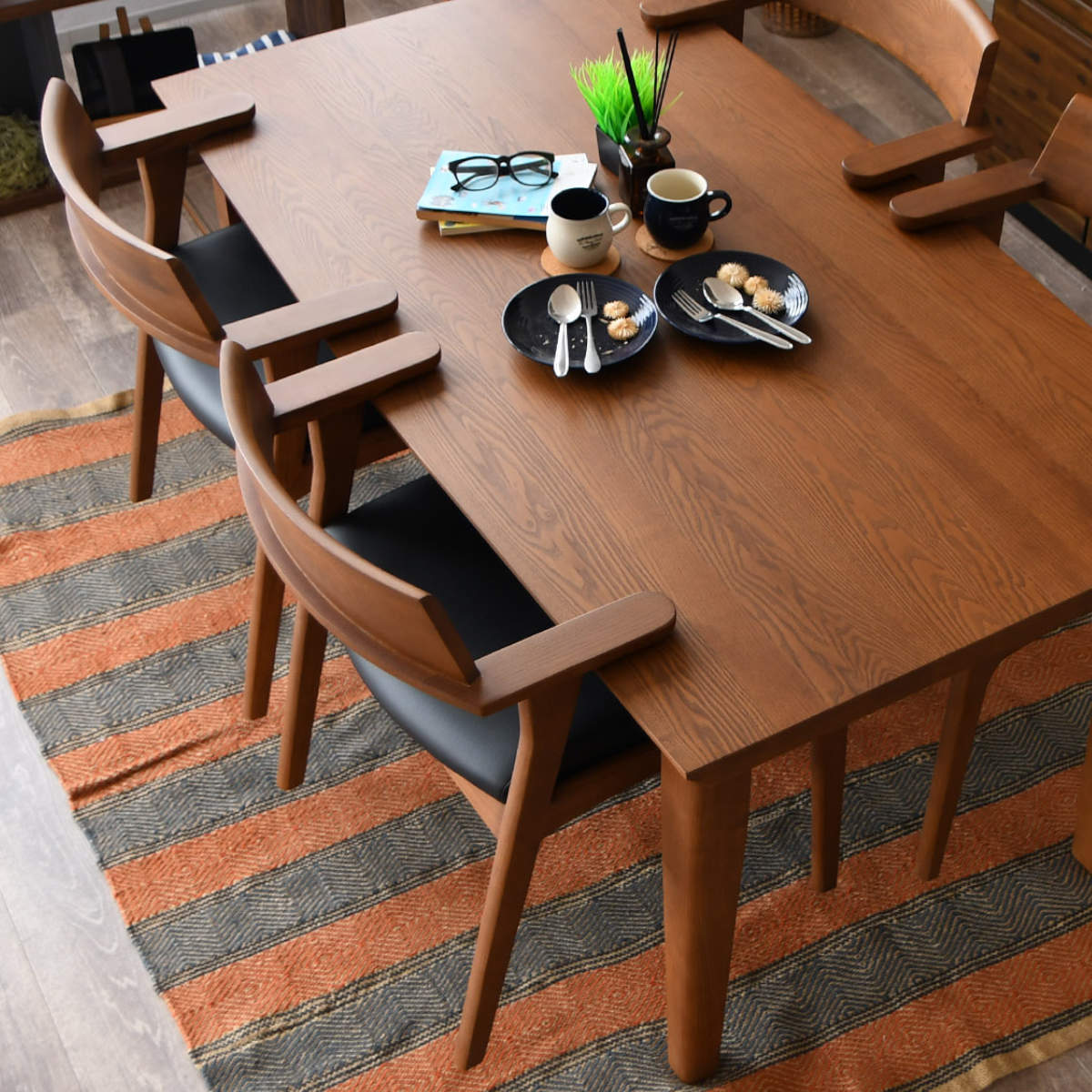 ダイニングチェア 同色2脚セット 座面高44cm シャトー （ PVC レザー調