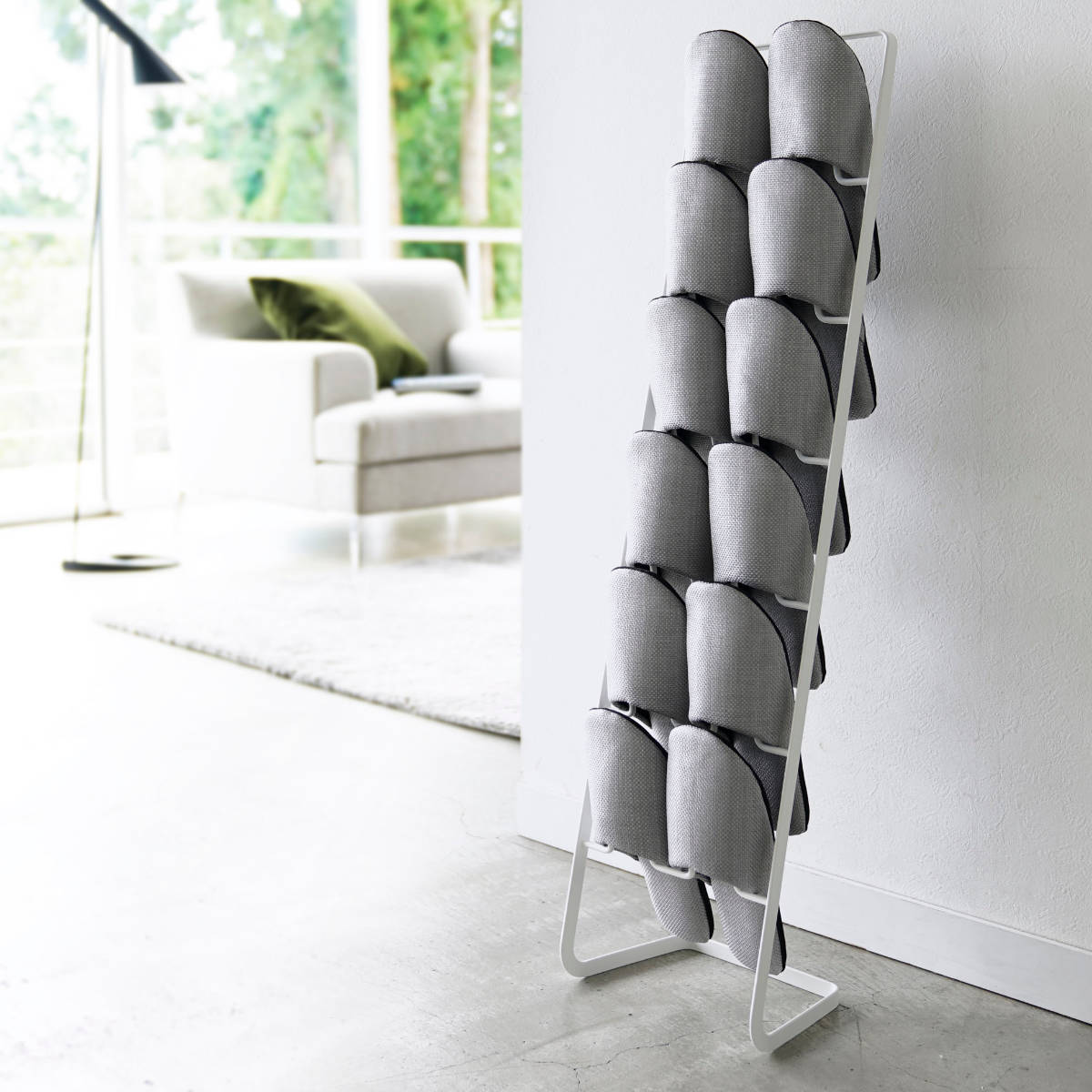 山崎実業 フレーム スリッパラック 6足用 スリム （ 4903208047029