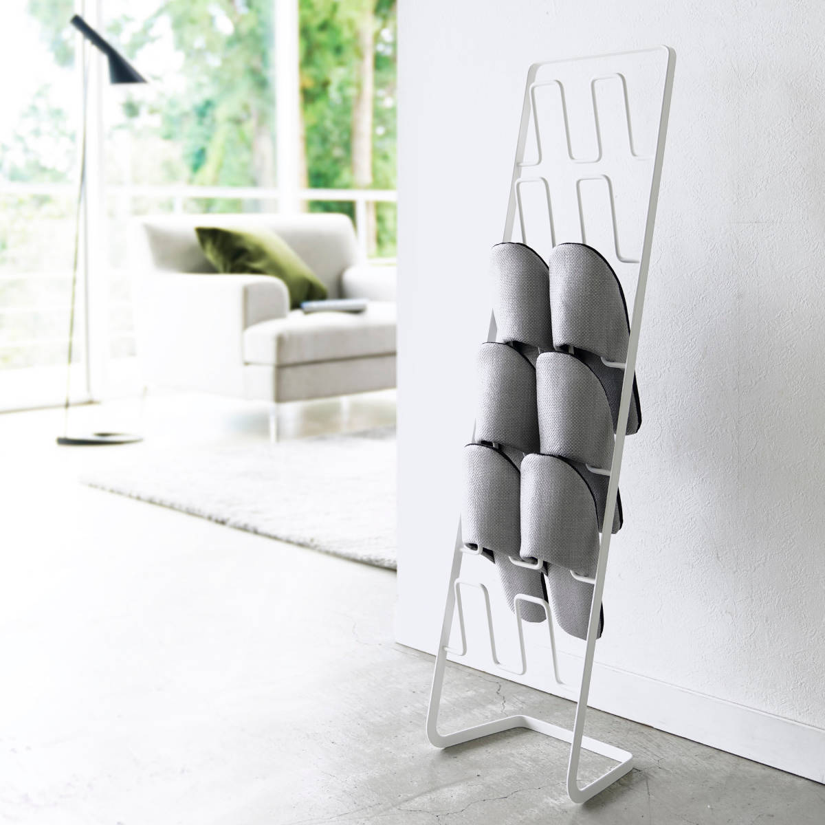 山崎実業 フレーム スリッパラック 6足用 スリム （ 4903208047029