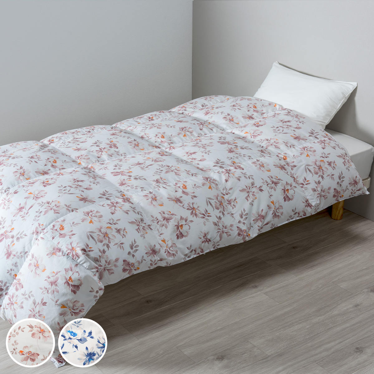 クラシック花柄 羽毛掛け布団 中古 羽毛ふとん 花柄 掛布団 200×150cm 【公式通販】