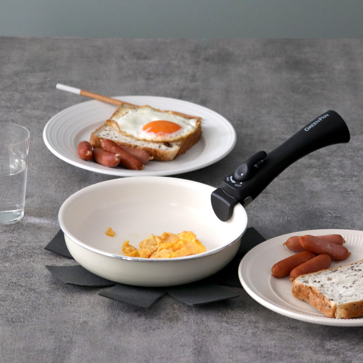 グリーンパン　フライパンセット　20センチ GREEN PAN（グリーンパン） フライパン4点セット 20cm 26cm クリック
