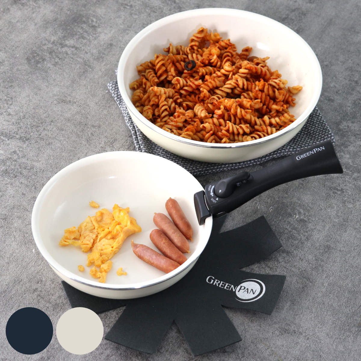 GREENPAN フライパンセット 20cm 26cm GREEN PAN（グリーンパン） フライパン4点セット 20cm 26cm クリック