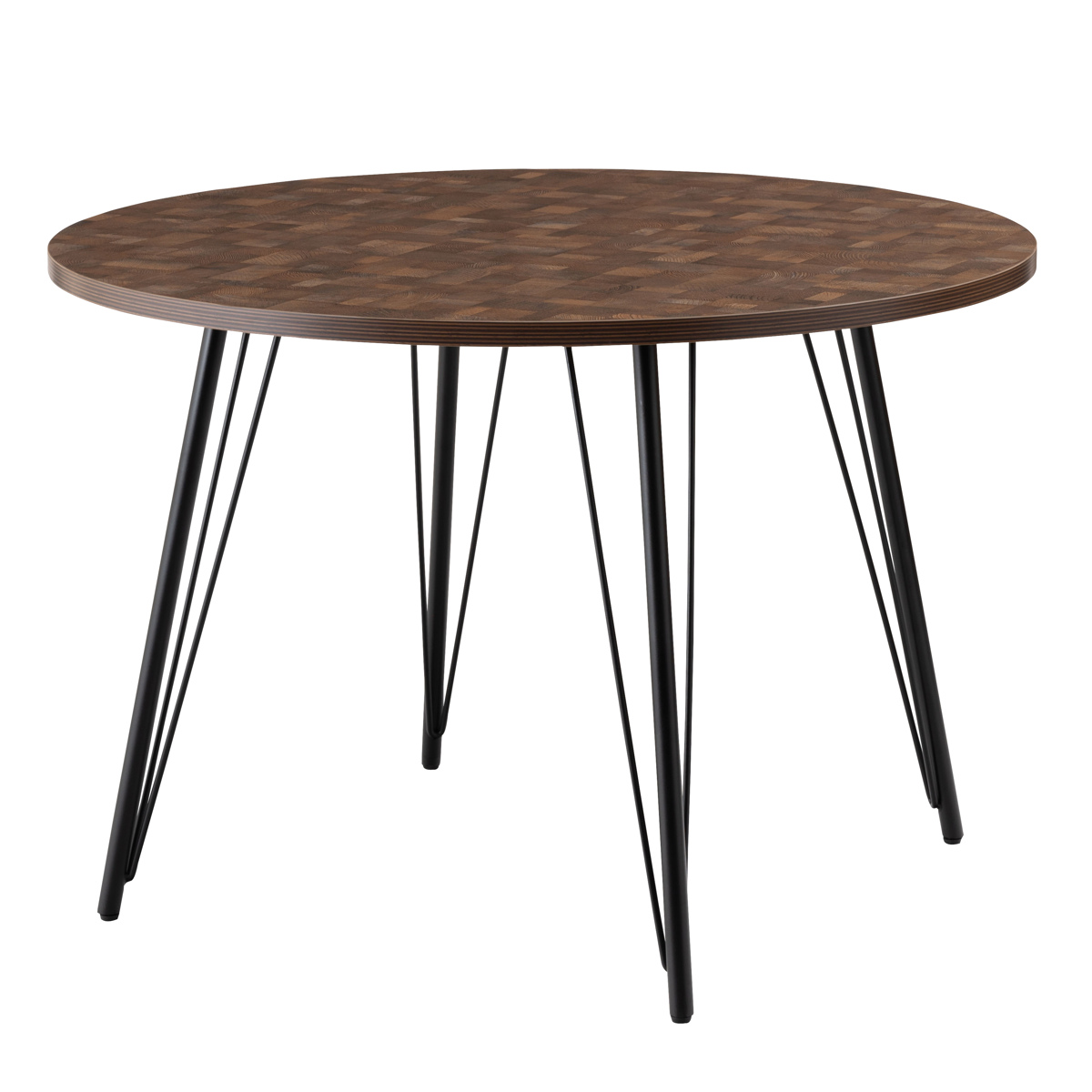 東谷 ダイニングテーブル 円型 幅105cm スチール脚 （ 2人掛け 4人掛け