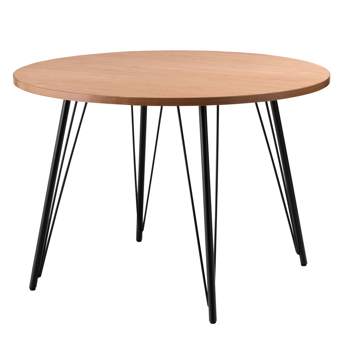 東谷 ダイニングテーブル 円型 幅105cm スチール脚 （ 2人掛け 4人掛け