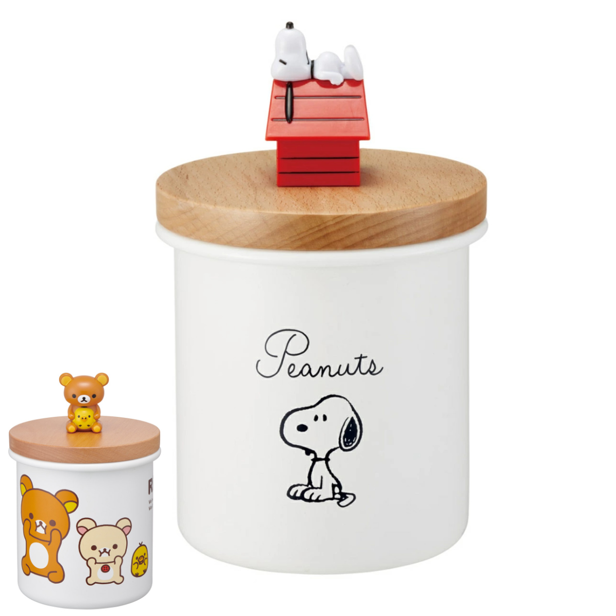 スケーター 保存容器 750ml マスコット付キャニスター スヌーピー