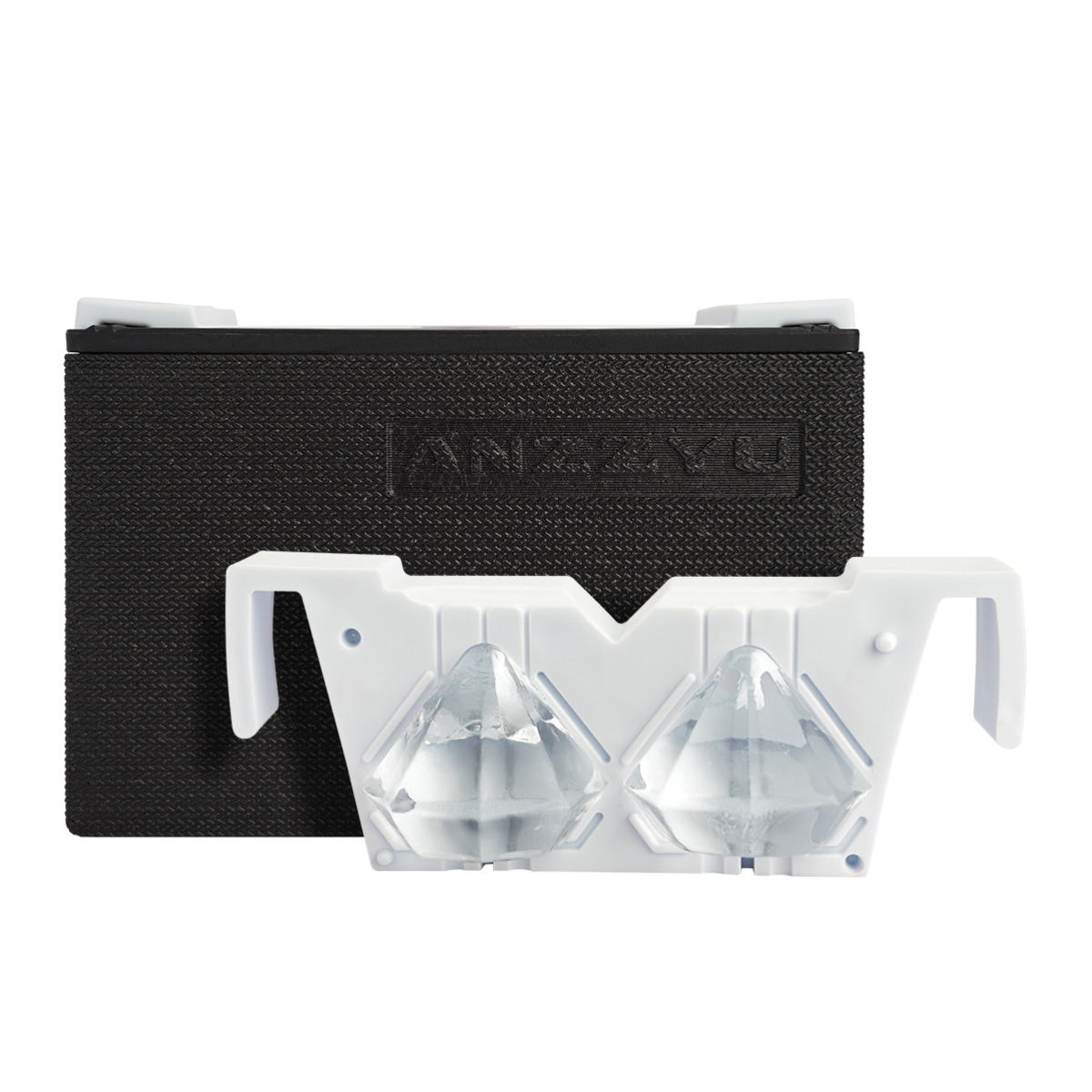 製氷器 ANZZYU 透明氷メーカー 2個取り （ アンズジュ ダイヤモンド型