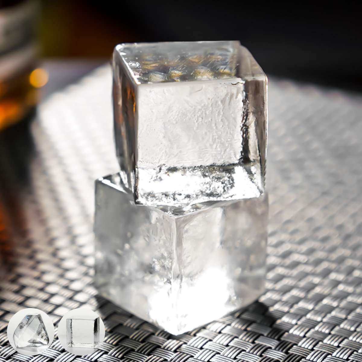 製氷器 ANZZYU 透明氷メーカー 2個取り （ アンズジュ ダイヤモンド型