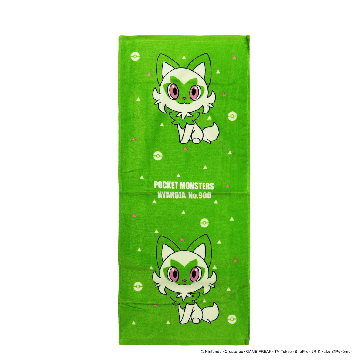 Pokemon（ポケモン） フェイスタオル 34×80cm ニャオハ （ タオル 顔