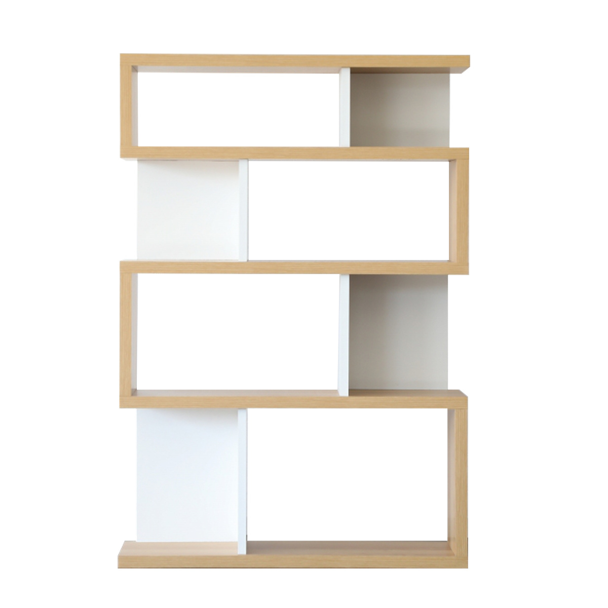 ジグザグラック 4段 オープンラック 日本製 幅88cm （ ラック 棚 S字