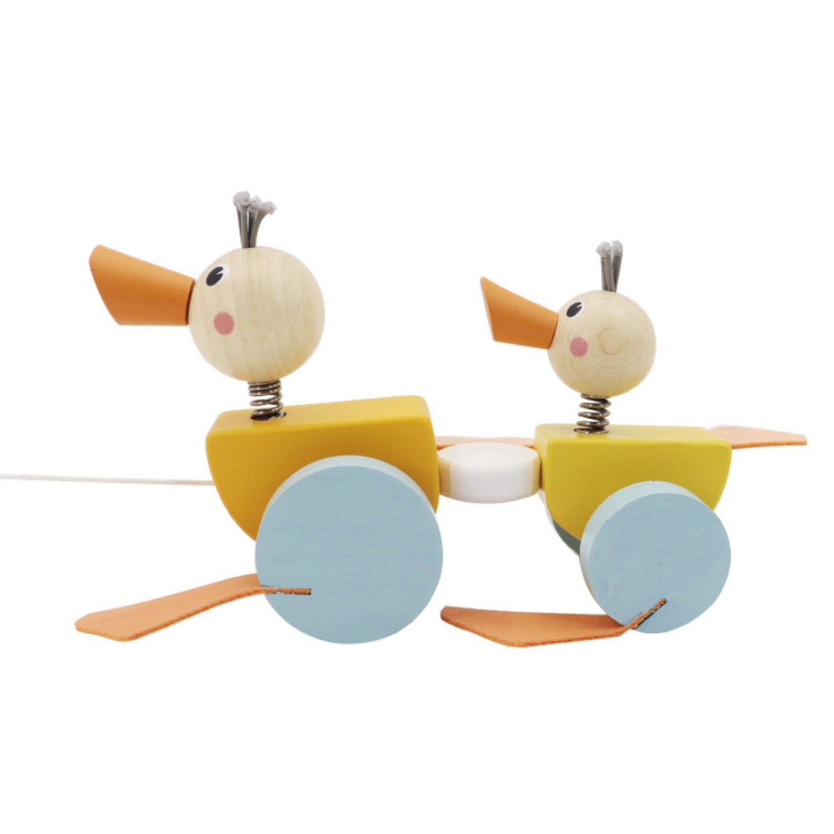 おもちゃ ベビー DUCK FAMILY PULL ALONG TOY 1歳 木製 アヒル （ 木製おもちゃ 木製玩具 木のおもちゃ 玩具 オモチャ 知育玩具 赤ちゃん ）