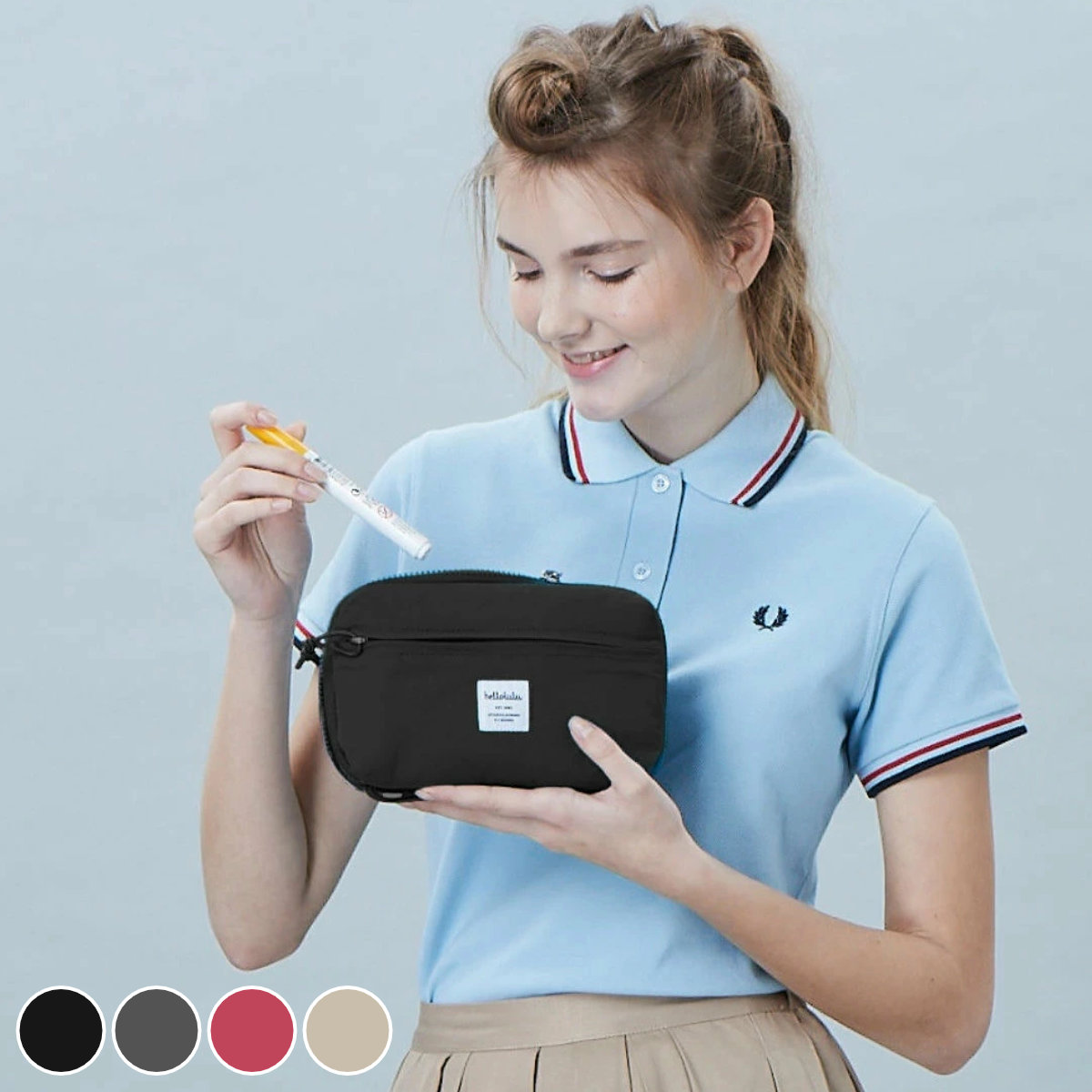 ポーチ hellolulu DOLCE （ 小物入れ クラッチバッグ 化粧ポーチ トラベルポーチ 軽い 鞄 ハロルル ）