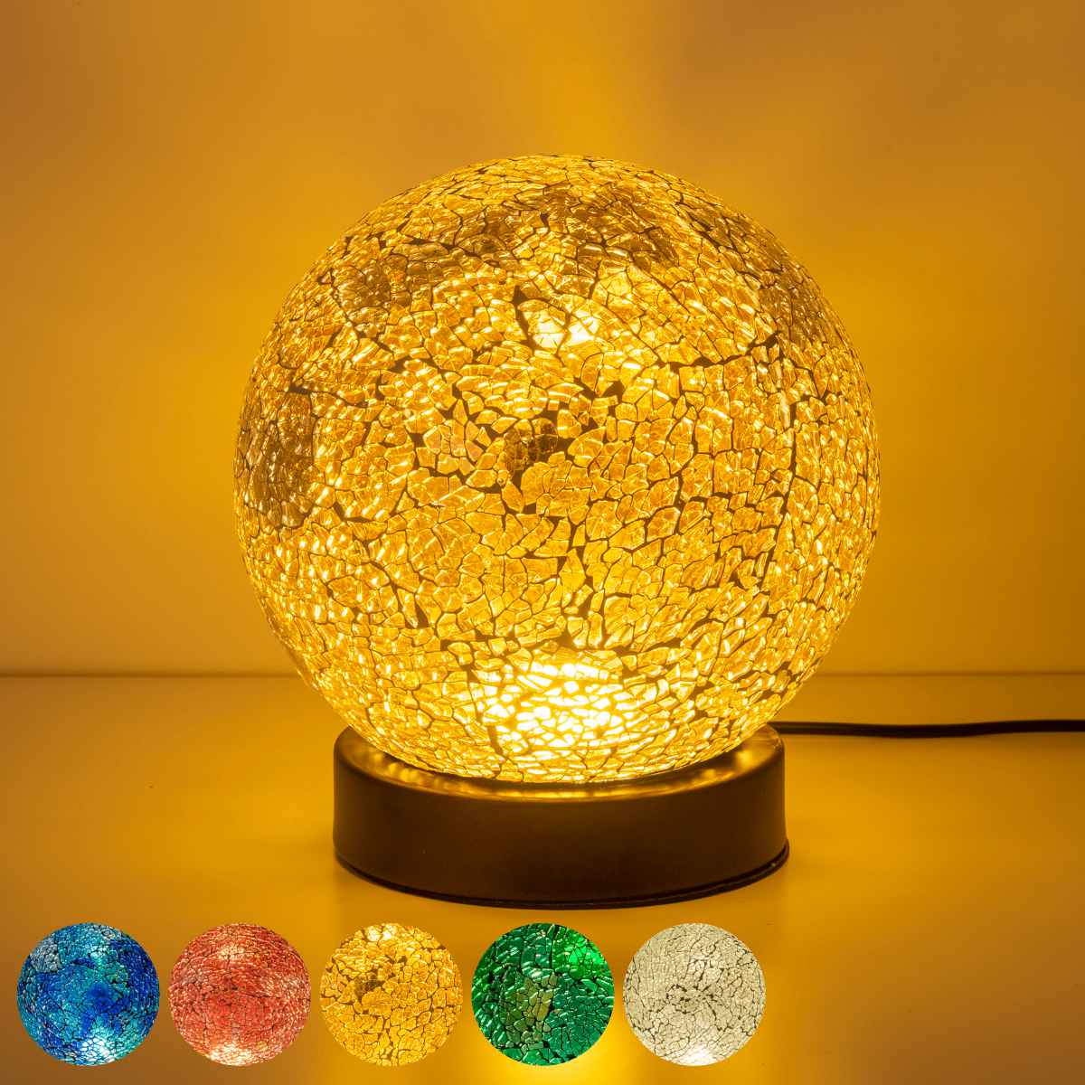 照明 モザイクLEDランプ 無段階調光 USB電源 ACアダプター付き （ ライト 間接照明 デスクライト インテリアライト 卓上 モザイク ガラス ステンドグラス ）