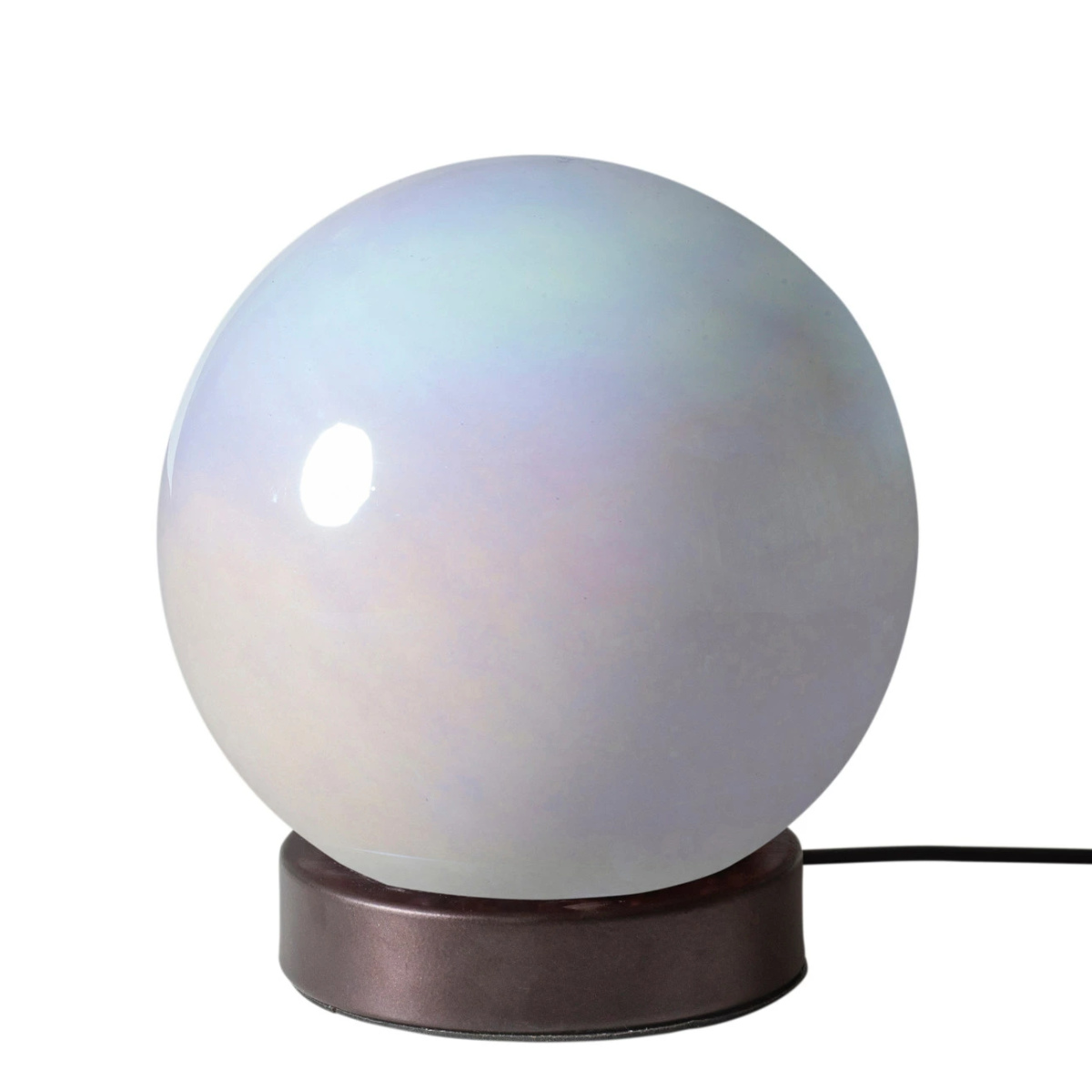 照明 テーブルライト パールホワイト LEDランプ 無段階調光 USB電源 間接照明 （ ライト デスクライト 卓上 パール 調光 ボール型 球 LED ）