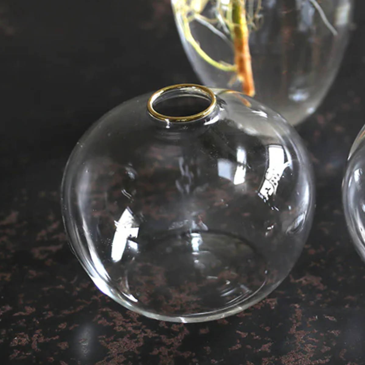 花瓶 ヘーゼル Ball フラワーベース ガラス