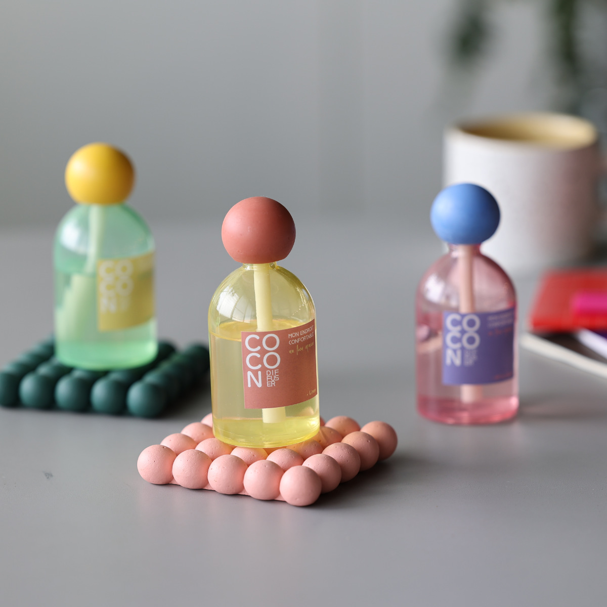 magnet ディフューザー COCON DIFFUSER 80ml ガラス 石膏 （ 韓国風