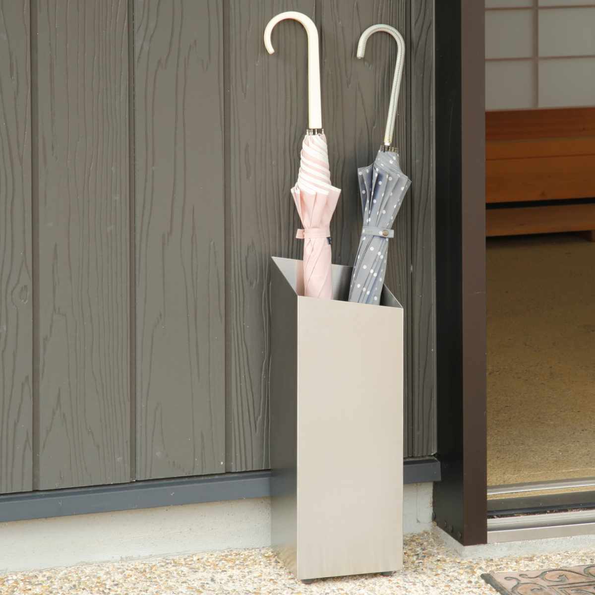 傘立て RHOMBUS ロングタイプ ステンレス （ アンブレラスタンド