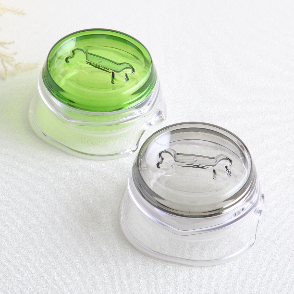 フードボウル ループ 2in1 ボウル 犬 猫 ペット （ 餌皿 ウォーターボウル プレート 給水器 給餌器 エサ皿 すべり止め 食洗機対応 ）