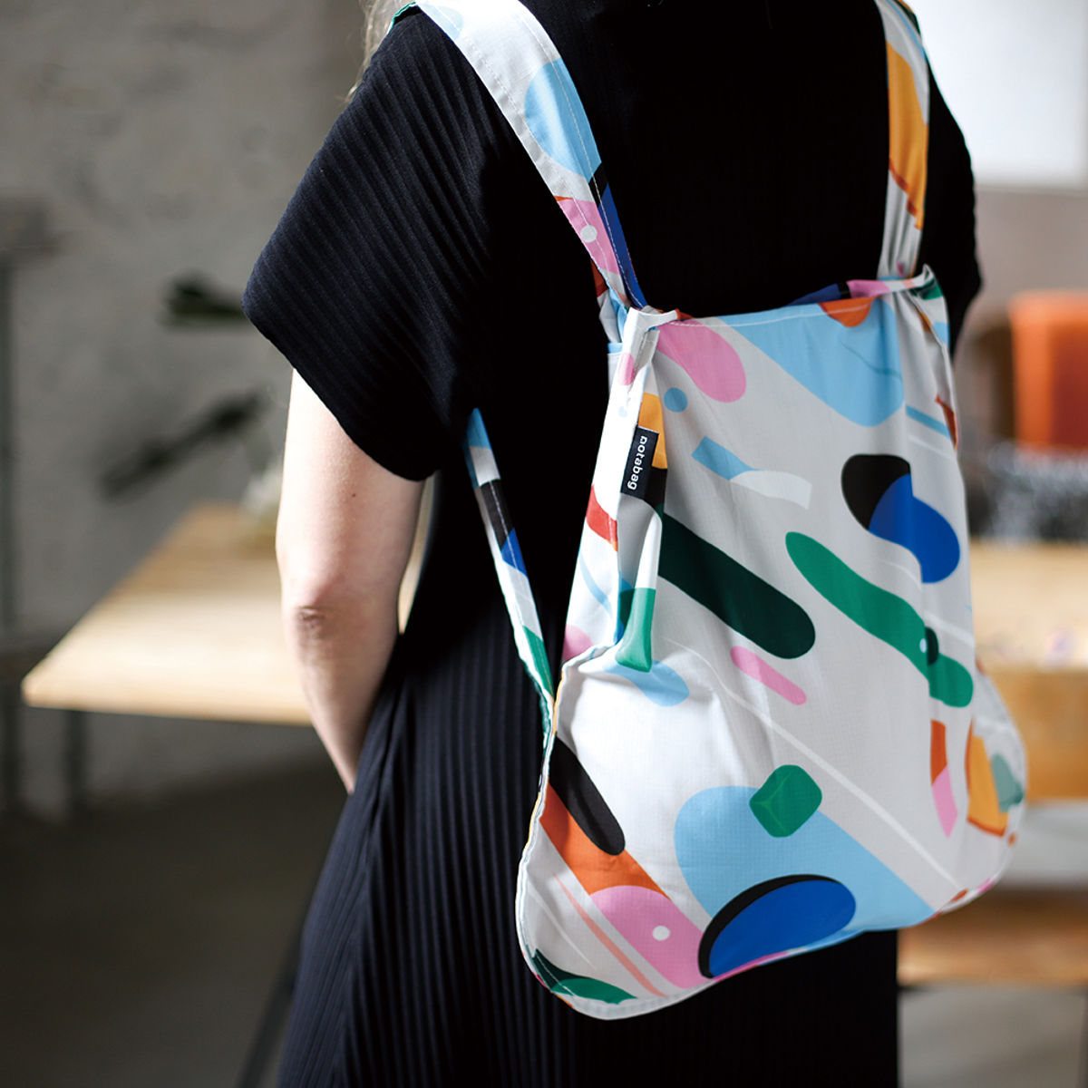 エコバッグ BAG ＆ BACKPACK Petra Eriksson Fruit Salad （ ノットアバッグ Notabag 折りたたみ 2way 洗える ブランド リュック かばん 鞄 バッグ ）
