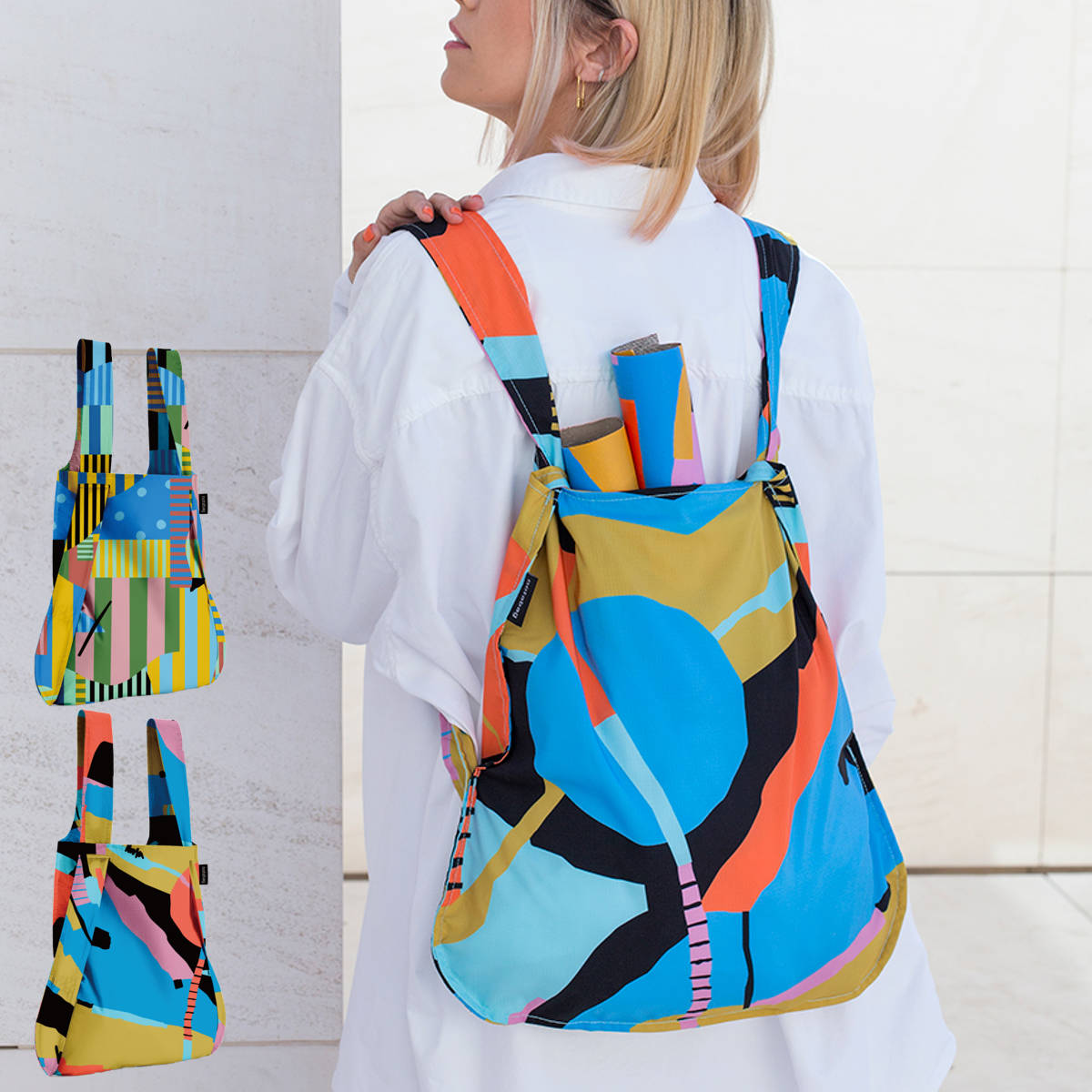 エコバッグ BAG ＆ BACKPACK MIREIA Landscape （ ノットアバッグ Notabag 折りたたみ 2way 洗える ブランド リュック かばん 鞄 バッグ ）