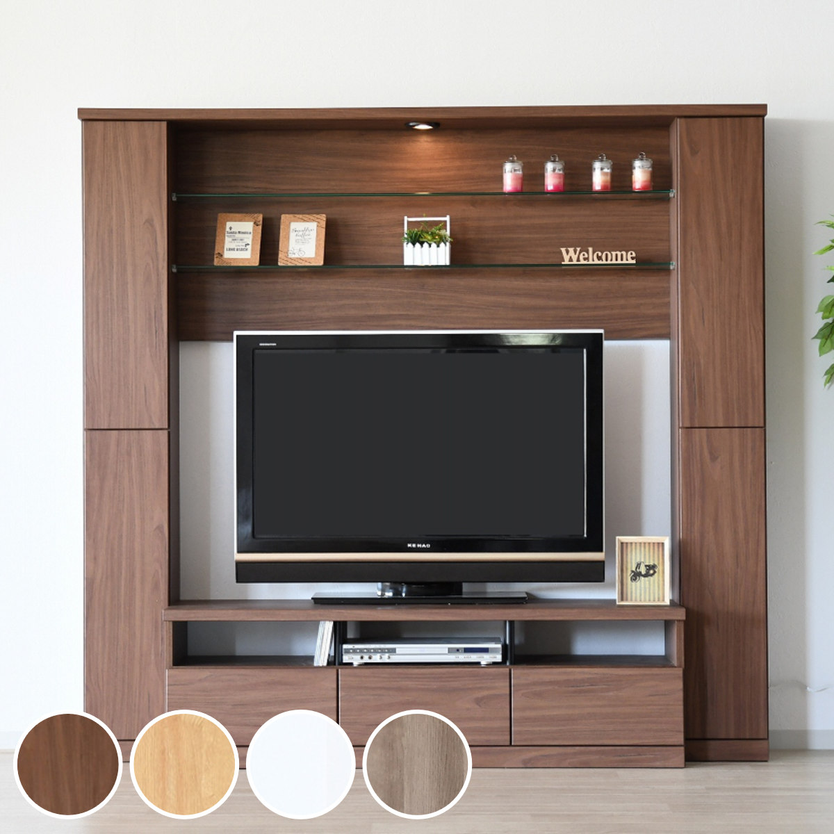 �e���r�{�[�h �ǖʎ��[ �n�C�^�C�v LED���C�g�t ��190cm �i �J���ݒu TV�� �e���r�� ��e�� ���[ �ǖ� ���C�g�t �Ƌ� �����i �j