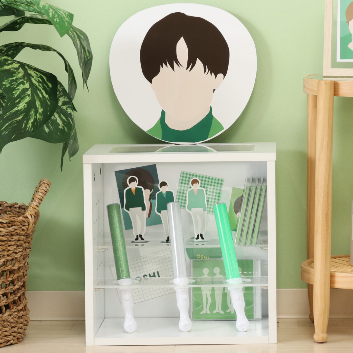 不二貿易（Fuji Boeki） 推し活 収納ボックス 幅36.6cm ディスプレイ