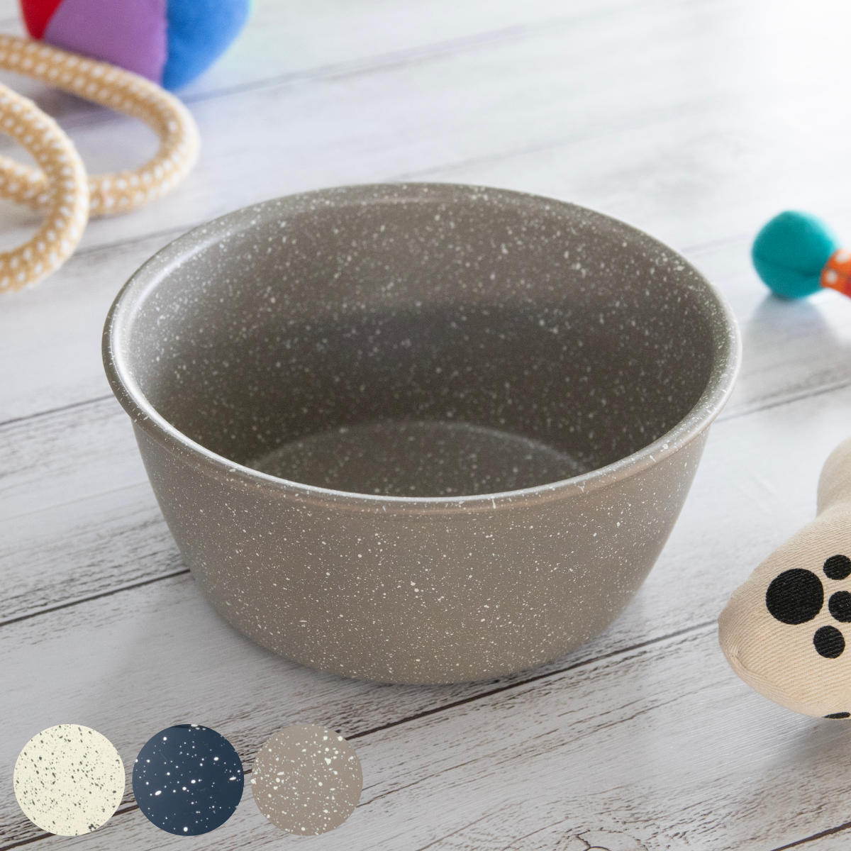 フードボウル MiyaWan grano 800ml 犬 猫 日本製 （ ペットボウル ペット用 餌皿 エサ皿 深型 軽量 安心 安全 電子レンジOK 食洗機OK ）