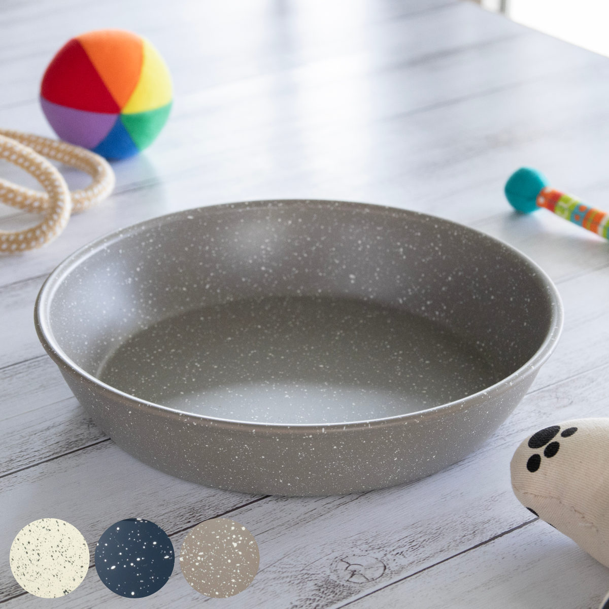 フードボウル MiyaWan 浅型フードボウル grano 1350ml 犬 猫 日本製 （ ペットボウル ペット用 餌皿 エサ皿 軽量 安心 安全 電子レンジOK 食洗機OK ）