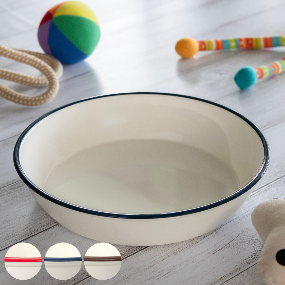 宮本産業 フードボウル Miya Wan 浅型 HORO 1350ml 犬 猫 食器