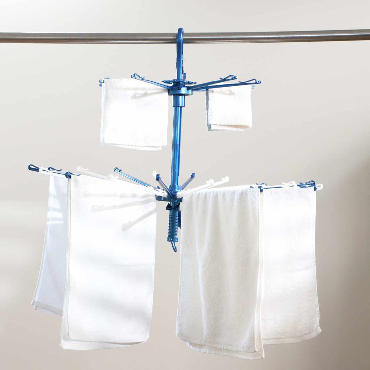 パラソルハンガー LST 2段パラソルハンガー （ 洗濯 パラソル 折りたたみ たこ足 コンパクト 2段 ）