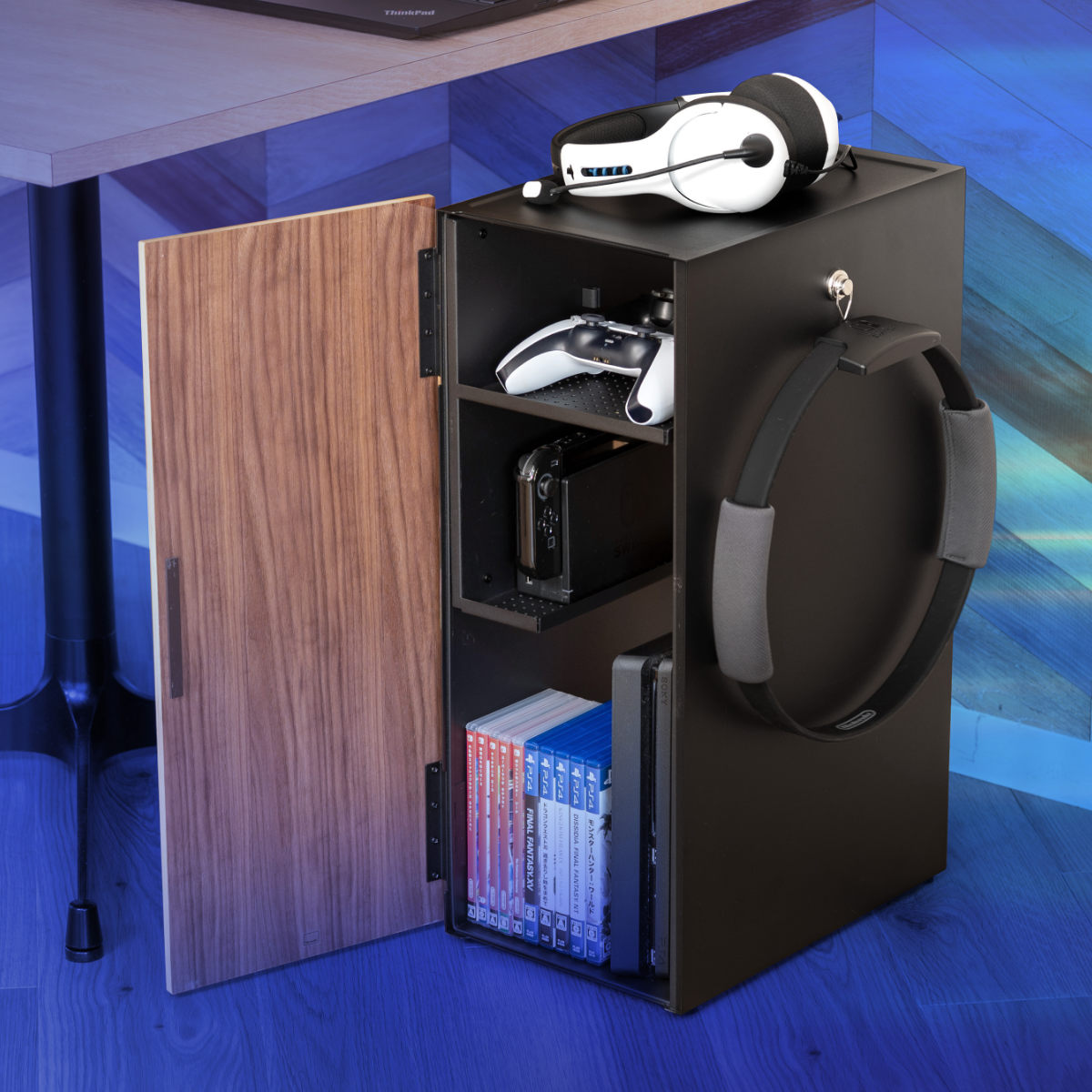 tower 特典付き 山崎実業 ゲーム機収納ラック タワー （ 4903208021098