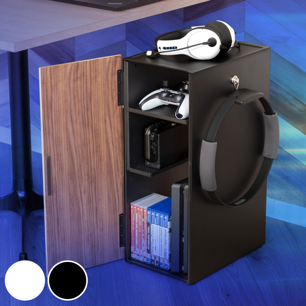 tower 特典付き 山崎実業 ゲーム機収納ラック タワー （ 4903208021098