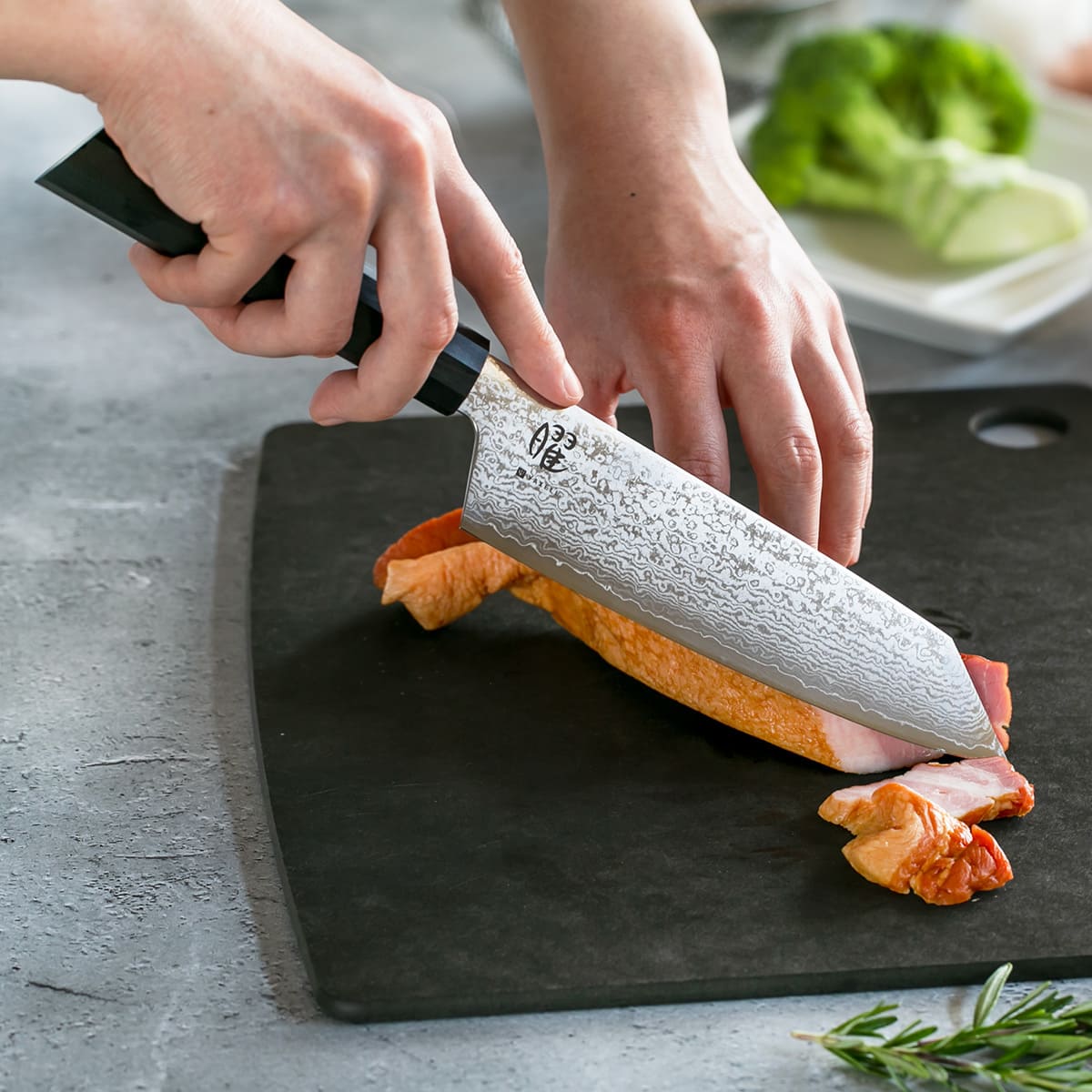 ヤクセル（YAXELL） 特典付き 三徳包丁 17cm 曜 たくみ ダマスカス