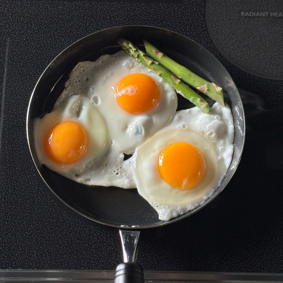 bws SELECTION 鉄フライパン 20cm IH対応 ガラス蓋付き 目玉焼きが