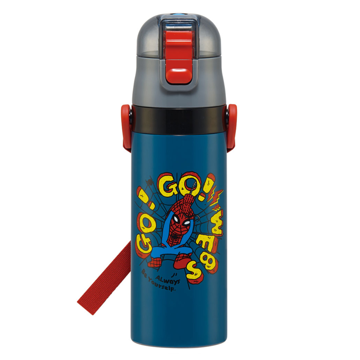 スケーター 水筒 470ml 超軽量ダイレクトボトル SPIDERCOMIC 保冷専用