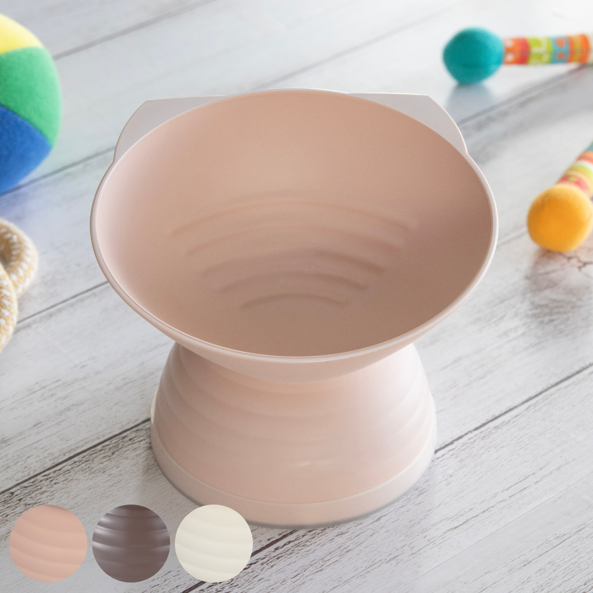 Miya Wan ねこ脚付きフードボウル Caline 高さがある 斜め （ ペットボウル 脚付き 300ml 猫 日本製 ペット 餌皿 エサ皿 安心 安全 電子レンジOK 食洗機OK ）