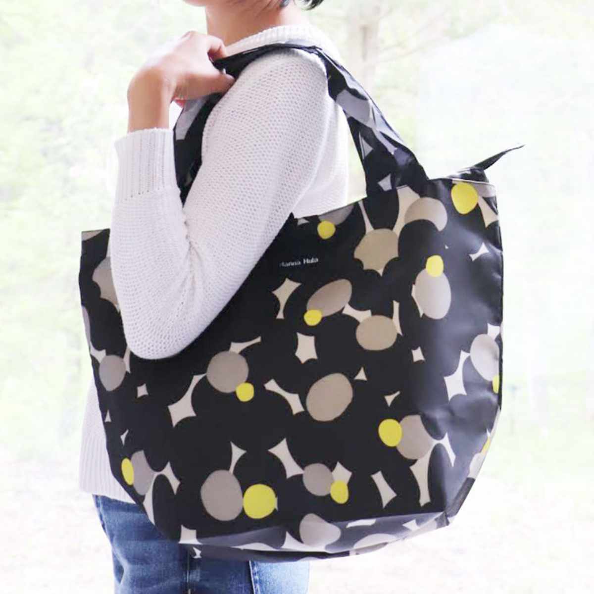 トートバッグ サブバッグ 折りたたみ ファスナー （ マザーズバッグ ママバッグ トート エコバッグ 大容量 軽量 撥水 レディース ベビー 赤ちゃん お出かけ ）