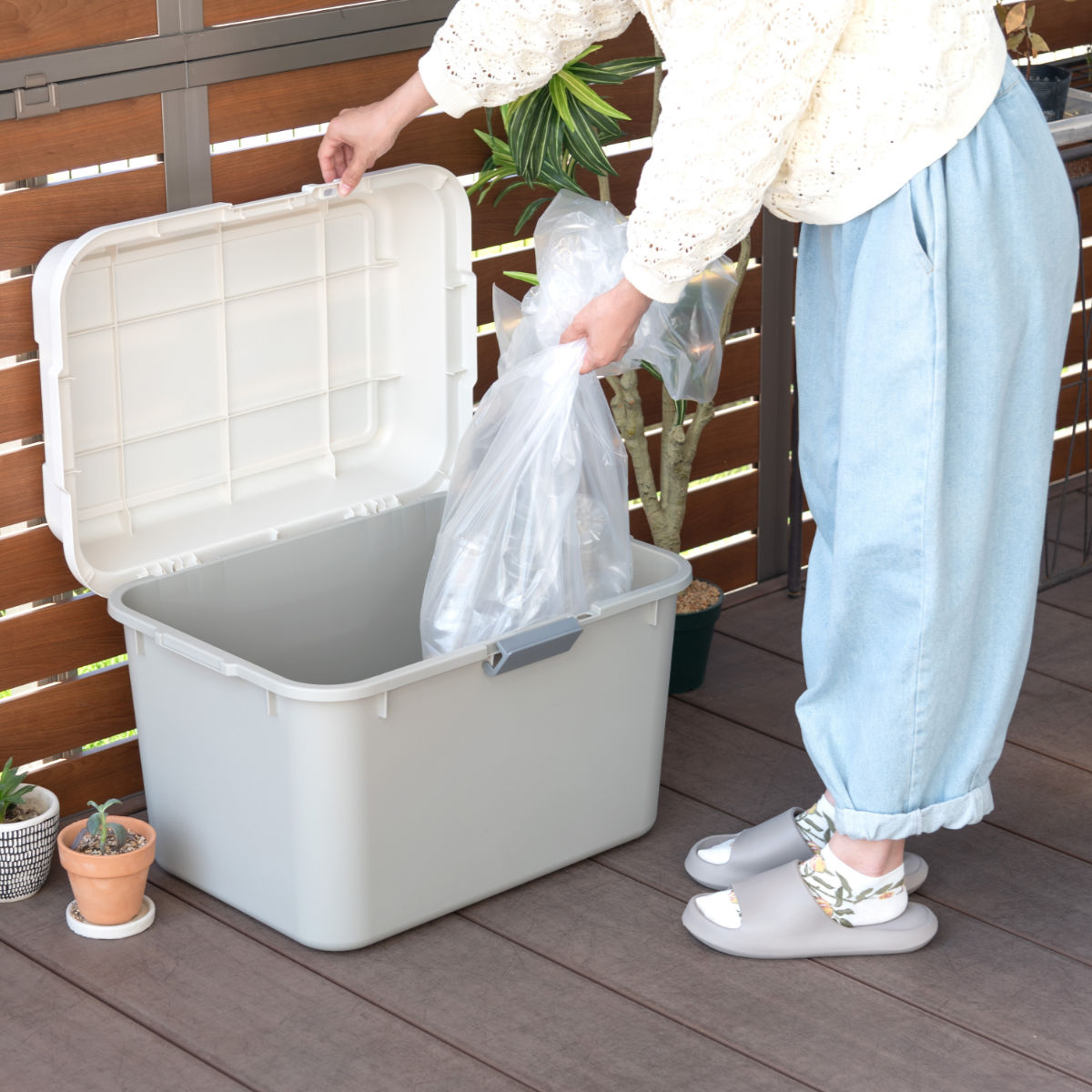 収納ボックス 68L ホームボックス 620 （ 鍵穴付き 収納 ボックス 