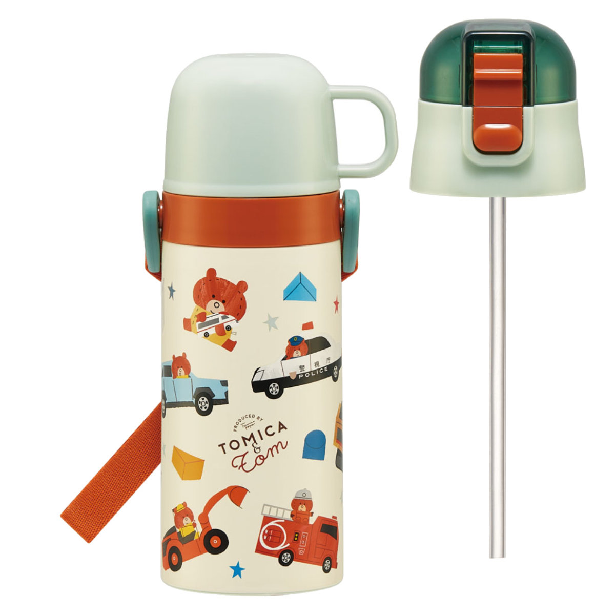 スケーター 水筒 400ml 350ml 子供用2Wayボトル トミカとトム （ 保温
