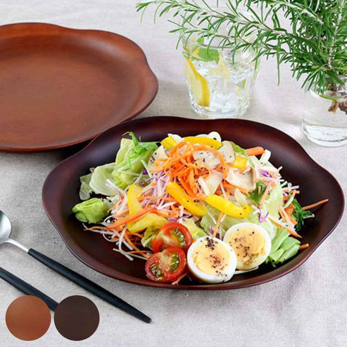 プレート 27cm SEE 花プレート プラスチック 同色5枚セット （ 食洗機 