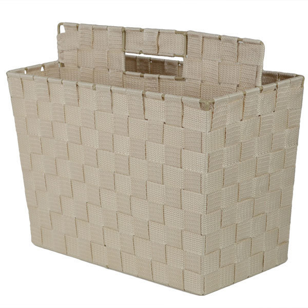 マガジンラック テープバスケット 持ち手付き （ 新聞 雑誌 本 収納