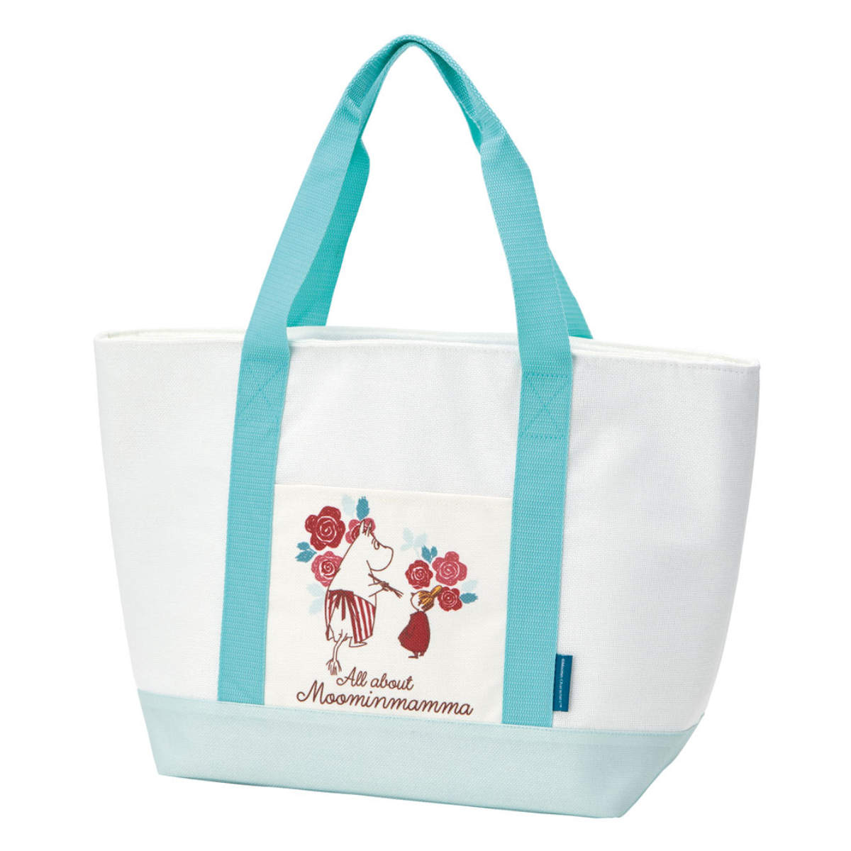 エコバッグ 麻風トート保冷ショッピング ムーミン ムーミンママ （ マチ付き 保冷 ポケット付き キャラクター 保冷バッグ トートバッグ トート ）